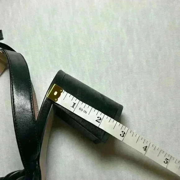 Crown & Ivy Black Blakely Puff Braided Block Heel with Buckle Closure Womens 8.5 - Picture 11 of 13